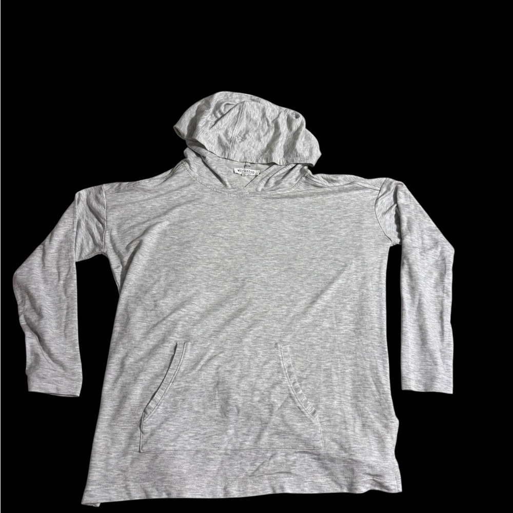 Workshop Republic Clothing Light Gray Hooded Top